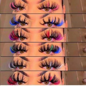 30 mm colorful fluffy eyelash strips